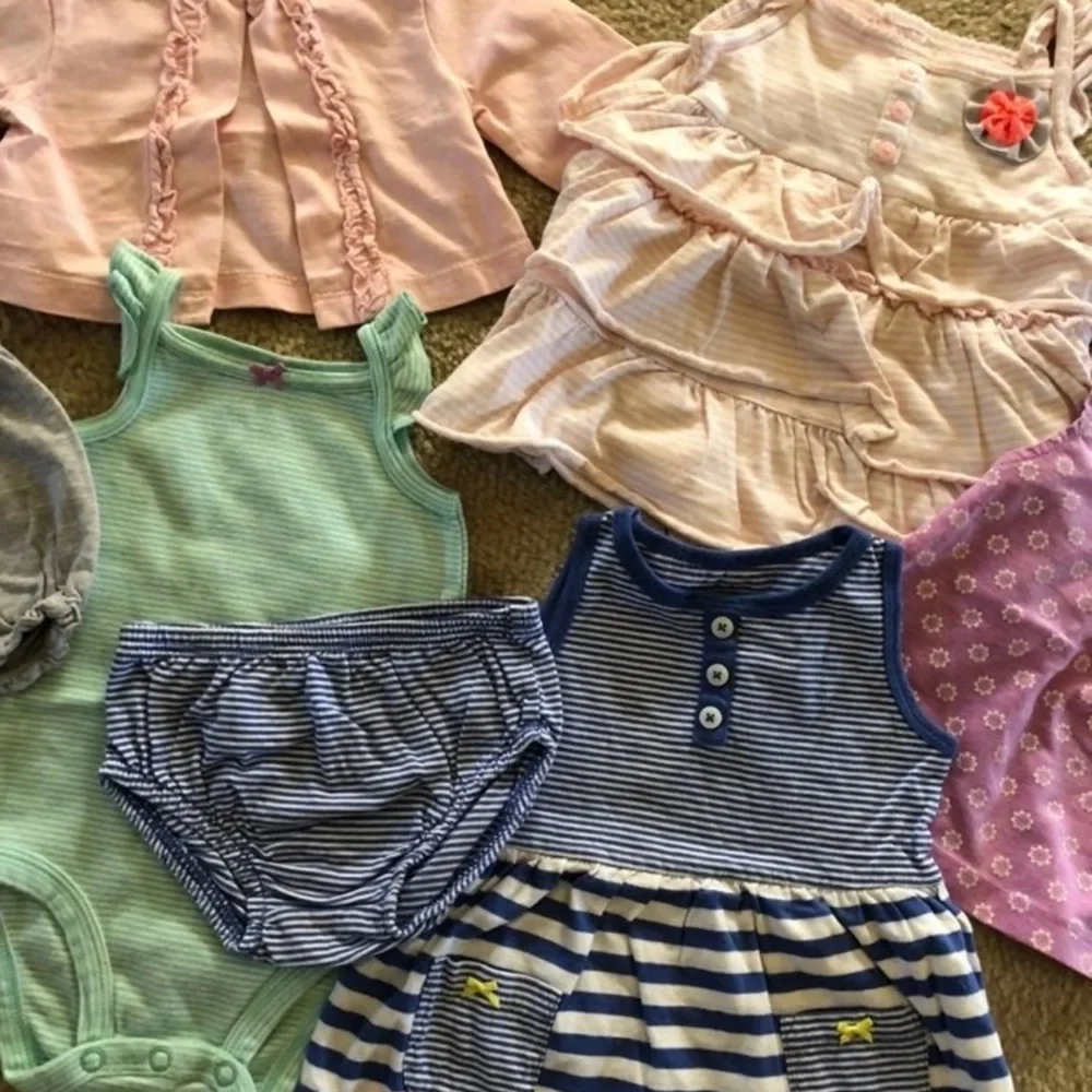 Carter's Baby Girls Dress Bodysuit Short - Picture 4 of 5